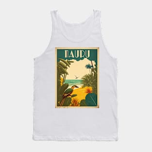 Nauru Vintage Travel Art Poster Tank Top